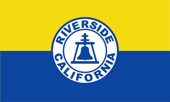 The traditional flag of Riverside City flag California