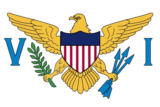 Flag of the United States of America Virgin Islands
