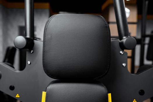 Close up photo of sport equipment in modern gym