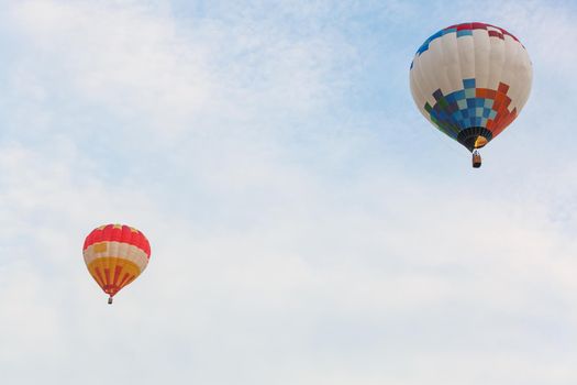 Colorful Hot Air Balloons in Flight