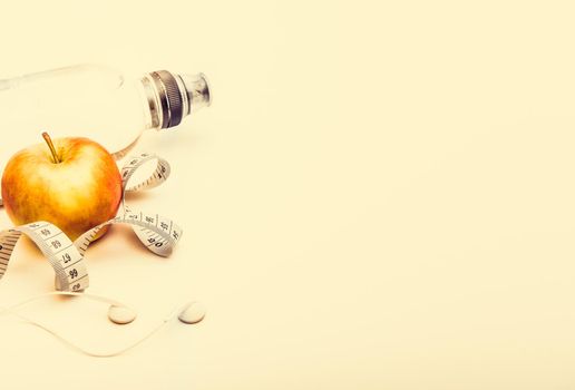 sport background: objects for running isolated on a white background