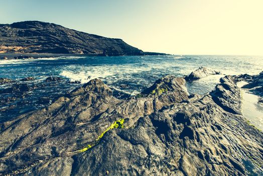 beautiful cliffs on the coast