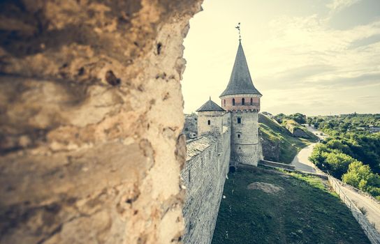 stone walls of Kamenetz-Podolsky fortress