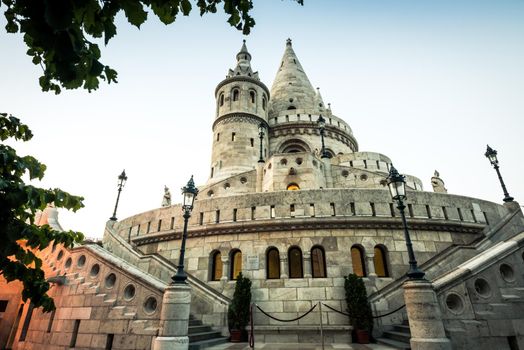 view on the old fishermen Bastion in Budapest