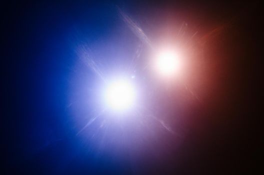 Abstract Natural Far double star on the black background - image