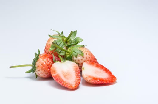 Strawberry White Background