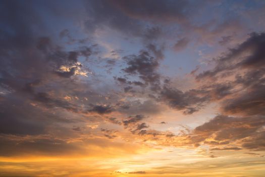 Twilight with clouds