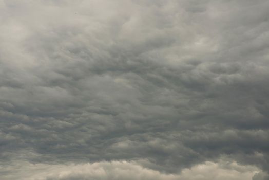 Dark clouds on sky before rainy and storm - image