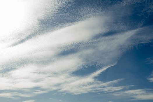 Incredibly beautiful clouds against a sunny blue sky. - Image