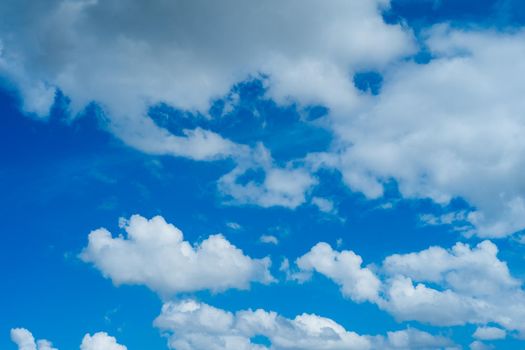 Incredibly beautiful clouds against a sunny blue sky. - Image
