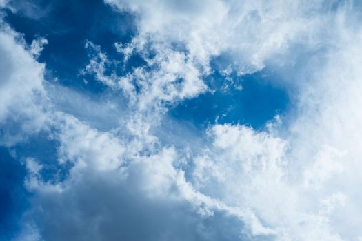 Incredibly beautiful clouds against a sunny blue sky. - Image