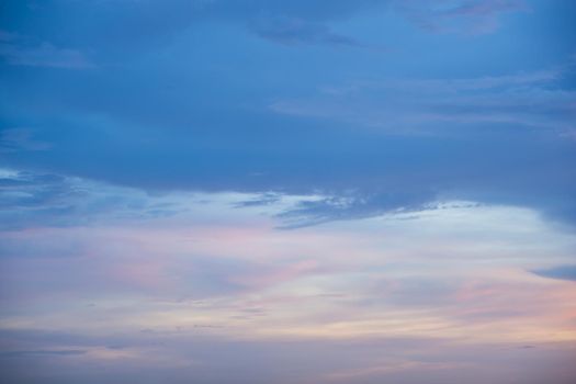 Twilight with clouds