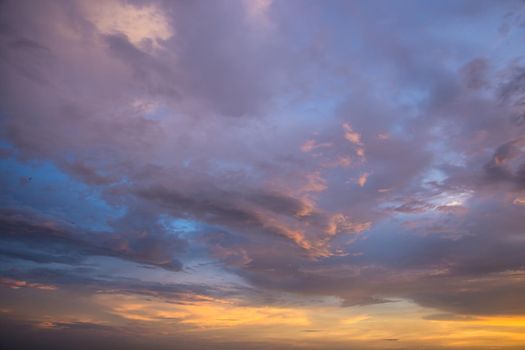 Twilight with clouds