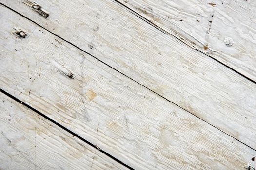 Old wooden board painted white.diagonal