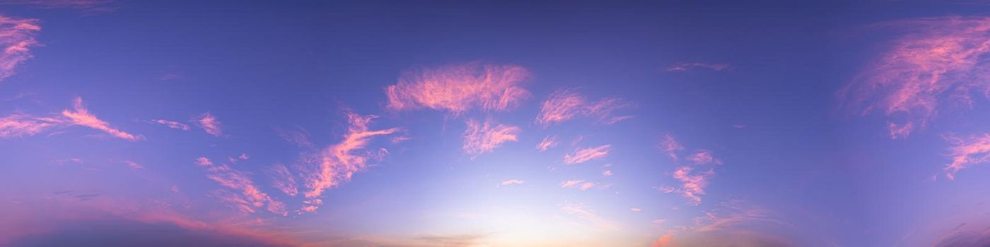 Sky and sun light In the evening