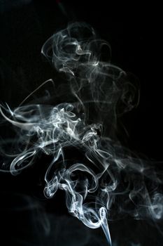 smoke cloud with black background. fog texture - image