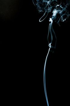 smoke cloud with black background. fog texture - image
