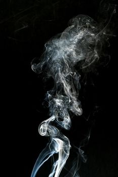 smoke cloud with black background. fog texture - image