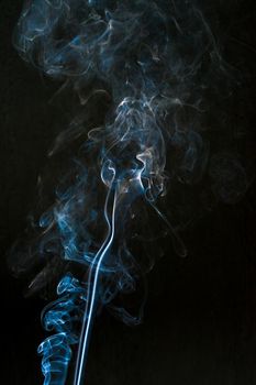 smoke cloud with black background. fog texture - image