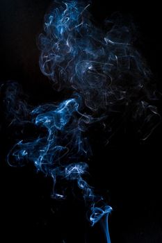 smoke cloud with black background. fog texture - image