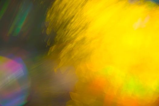 Multicolored rainbow large bokeh effect background - image