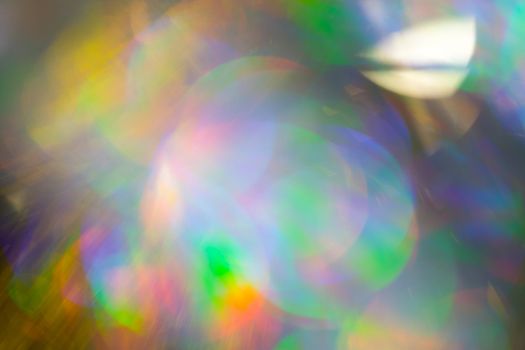 Multicolored rainbow large bokeh effect background - image