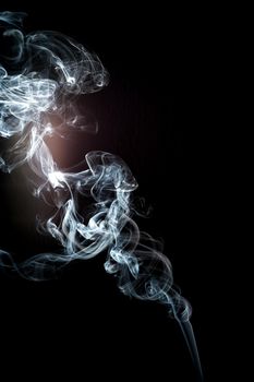 smoke cloud with black background. fog texture - image