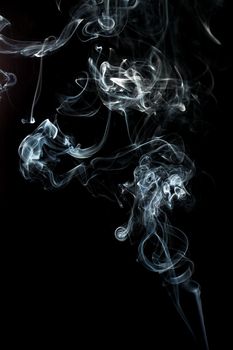 smoke cloud with black background. fog texture - image