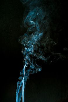 smoke cloud with black background. fog texture - image