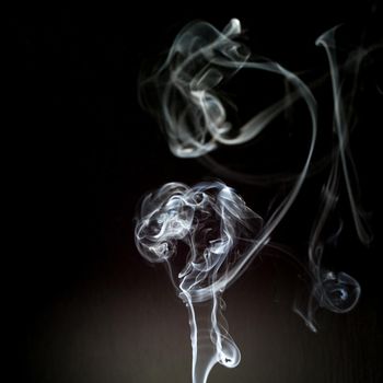 smoke cloud with black background. fog texture - image