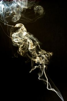 smoke cloud with black background. fog texture - image