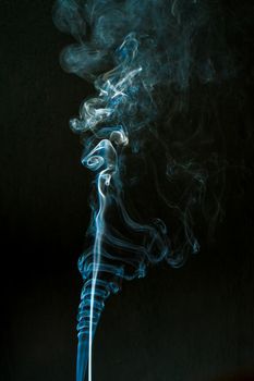 smoke cloud with black background. fog texture - image