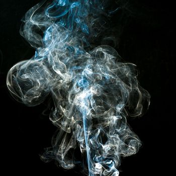 smoke cloud with black background. fog texture - image