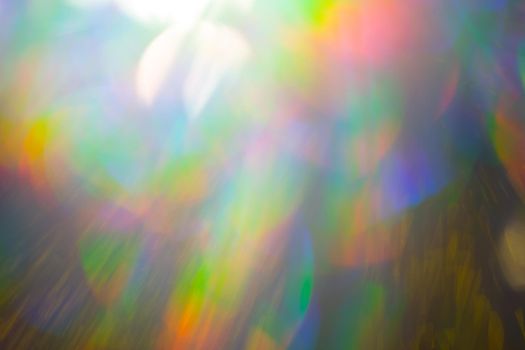 Multicolored rainbow large bokeh effect background - image