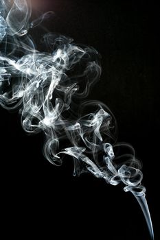 smoke cloud with black background. fog texture - image