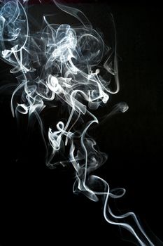 smoke cloud with black background. fog texture - image