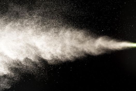 close up of spray water on black background - image