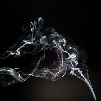 smoke cloud with black background. fog texture - image