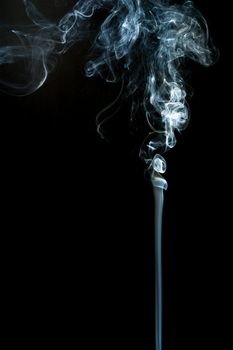 smoke cloud with black background. fog texture - image