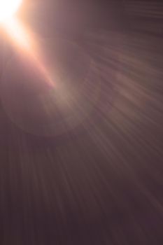 Abstract Natural Sun flare on the black - image