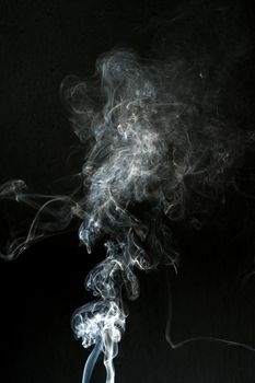 smoke cloud with black background. fog texture - image