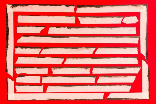 close up of an adhesive tape on red background.