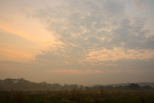 Sky and sunshine in the morning