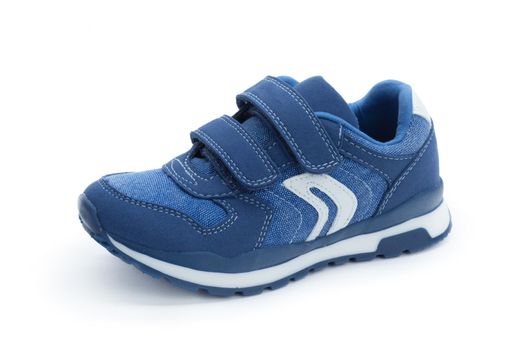 Kids shoes isolated on white background front view