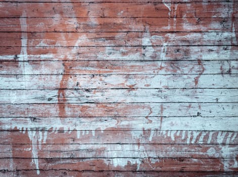 Wooden background with white paint, abstract texture.