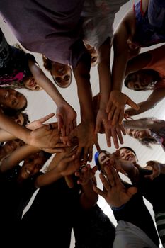 lauro de freitas, bahia, brazil - august 21, 2019: public school students are seen in a classroom in the city of lauro de Freitas.