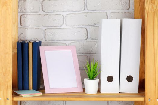 Education, studing and back to school concept Creative desk with stationery