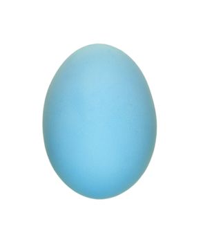 Blue Chicken Egg isolated on white background. Easter egg