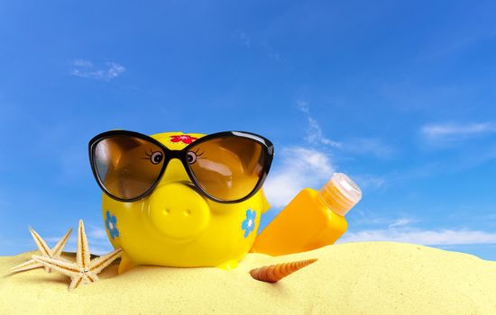 Summer piggy bank