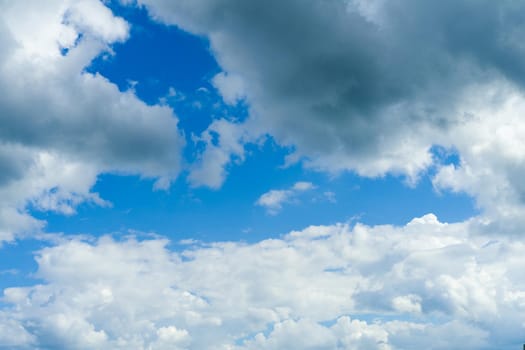 Dark storm clouds before rain. Nature background - image
